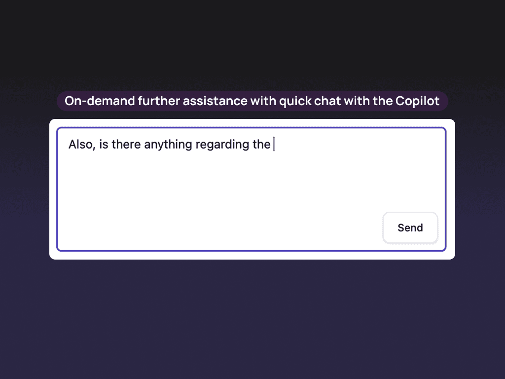 AwesomeQA AI Copilot providing on-demand quick chat assistance to support agents